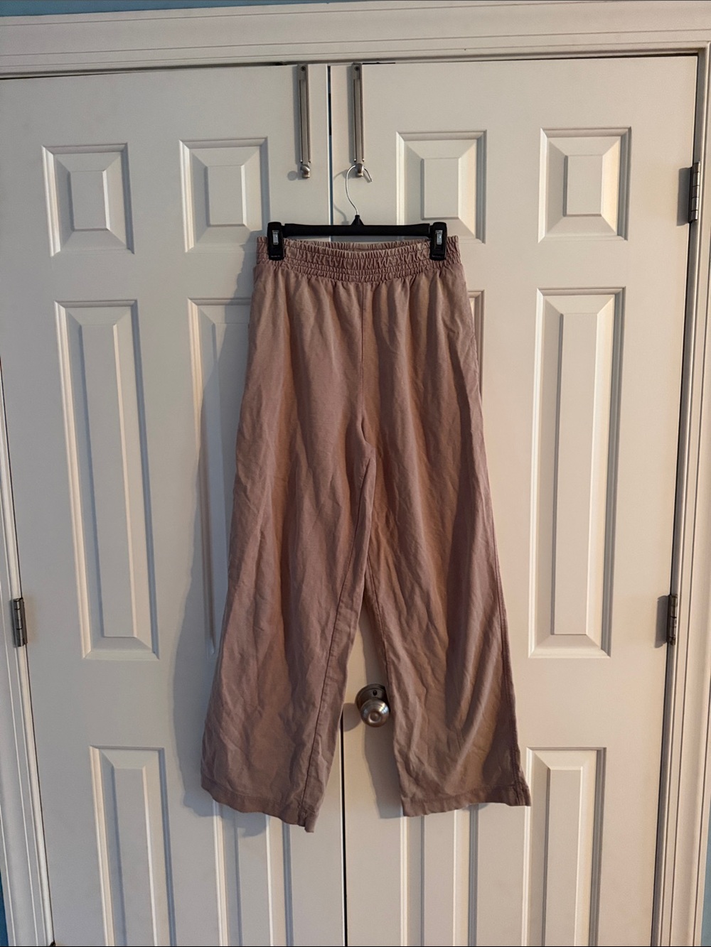 Zara Elastic Waist Wide Pants - Mauve